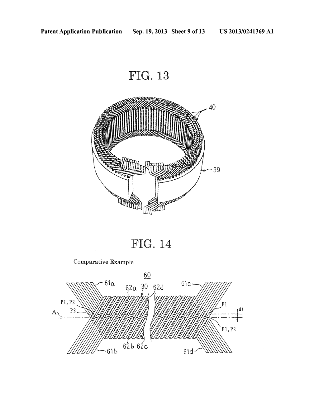 AUTOMOTIVE ROTARY ELECTRIC MACHINE AND WINDING ASSEMBLY MANUFACTURING     METHOD THAT IS USED THEREFOR - diagram, schematic, and image 10