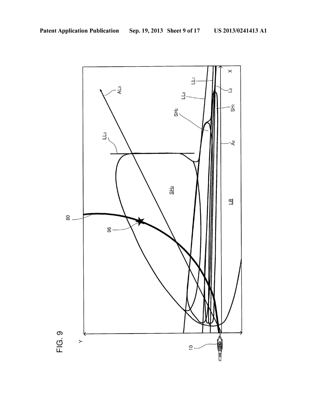 SUB HEADLIGHT UNIT AND SUB HEADLIGHT SYSTEM FOR USE IN VEHICLE THAT LEANS     INTO TURNS, AND VEHICLE THAT LEANS INTO TURNS - diagram, schematic, and image 10