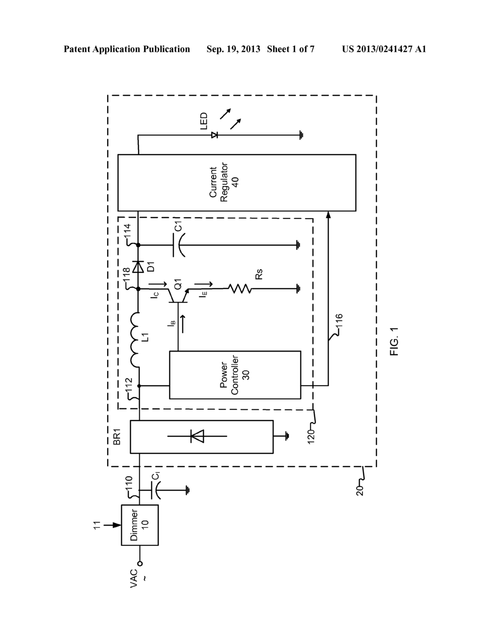 POWER DISSIPATION MONITOR FOR CURRENT SINK FUNCTION OF POWER SWITCHING     TRANSISTOR - diagram, schematic, and image 02