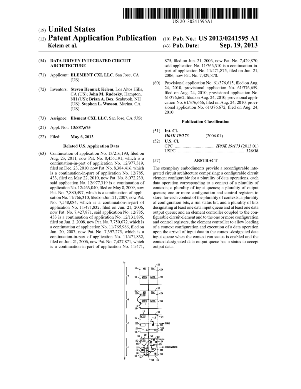 Data-Driven Integrated Circuit Architecture - diagram, schematic, and image 01