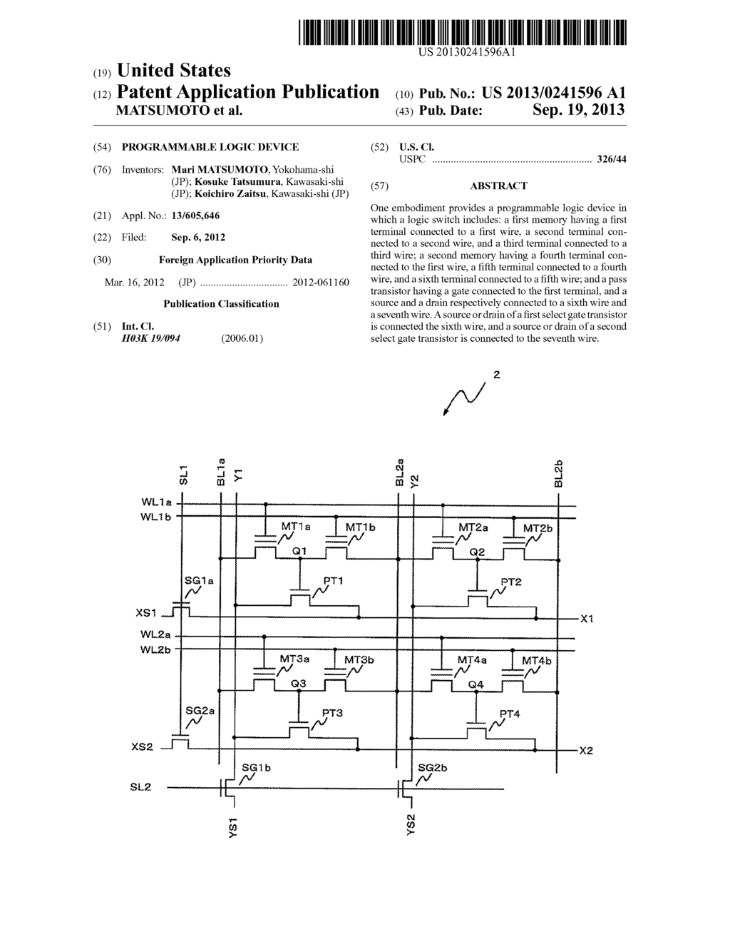 PROGRAMMABLE LOGIC DEVICE - diagram, schematic, and image 01