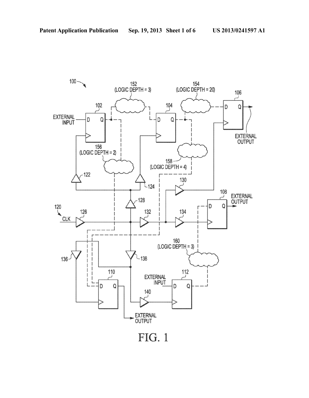 INTEGRATED CIRCUIT WITH TIMING AWARE CLOCK-TREE AND METHOD FOR DESIGNING     SUCH AN INTEGRATED CIRCUIT - diagram, schematic, and image 02