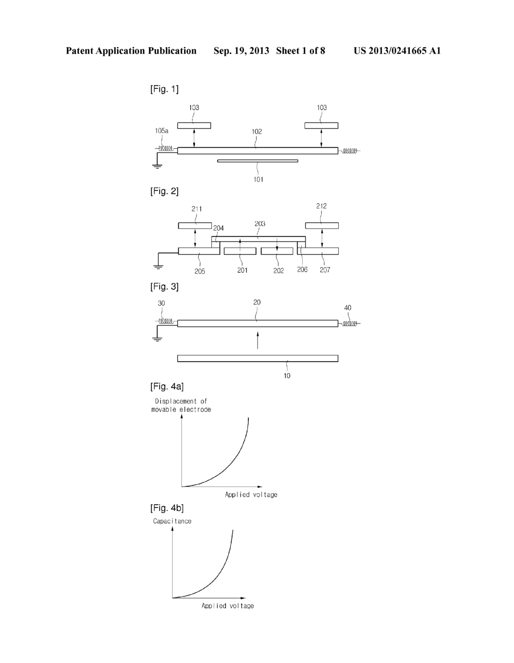 VARIABLE CAPACITOR, IMPEDANCE MATCHING DEVICE, MOBILE TERMINAL THEREOF AND     METHOD FOR MATCHING IMPEDANCE - diagram, schematic, and image 02