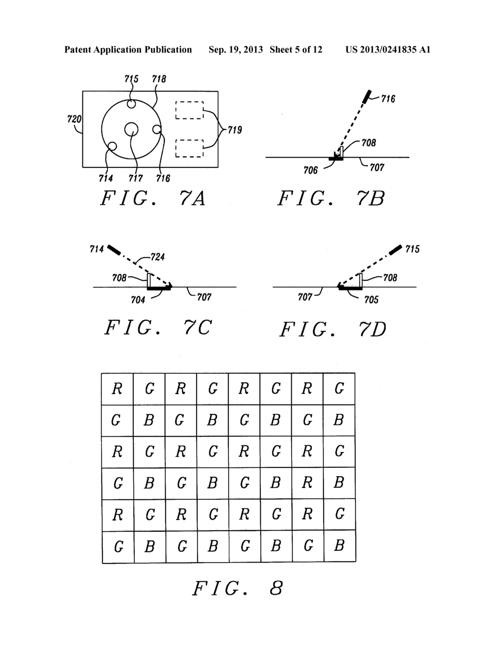 High Resolution and High Sensitivity Optically Activated Motion Detection     Device using Multiple Color Light Sources - diagram, schematic, and image 06