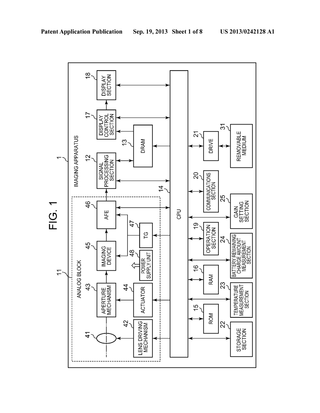 IMAGING APPARATUS EQUIPPED WITH IMAGE GAIN ADJUSTMENT FUNCTION - diagram, schematic, and image 02