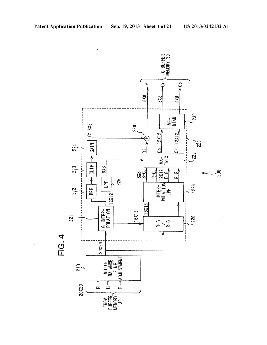 DIGITAL CAMERA AND STORAGE MEDIUM FOR IMAGE SIGNAL PROCESSING FOR WHITE     BALANCE CONTROL - diagram, schematic, and image 05