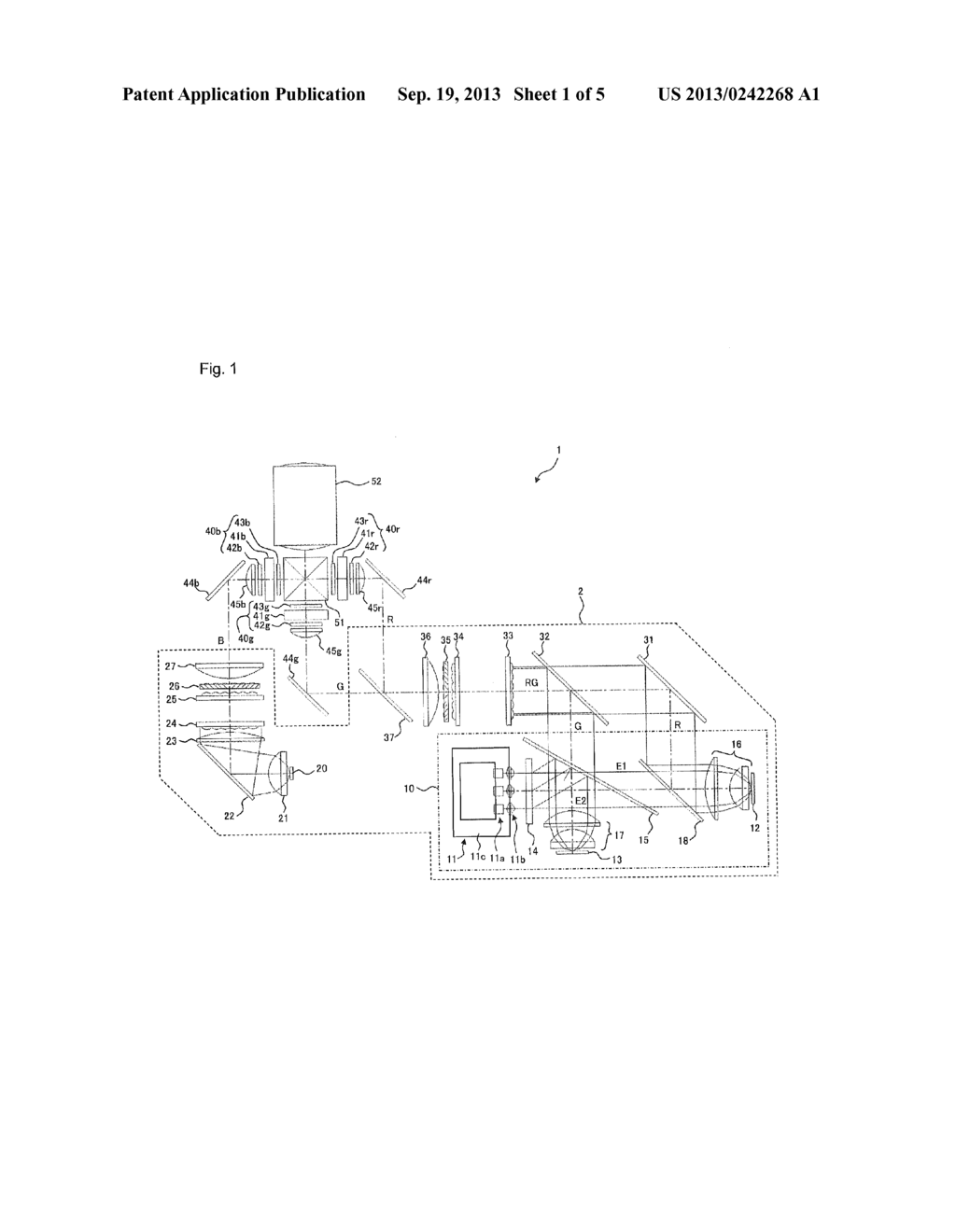 LIGHTING OPTICAL SYSTEM AND PROJECTION DISPLAY DEVICE INCLUDING THE SAME - diagram, schematic, and image 02