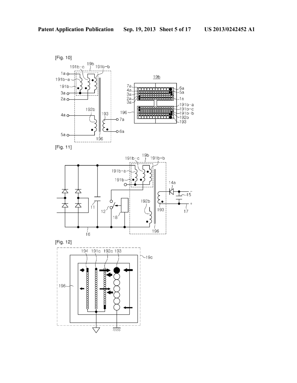 MAGNETIC ENERGY-TRANSMITTING ELEMENT AND POWER SUPPLY FOR CANCELLING OUT     ELECTRICAL NOISE - diagram, schematic, and image 06