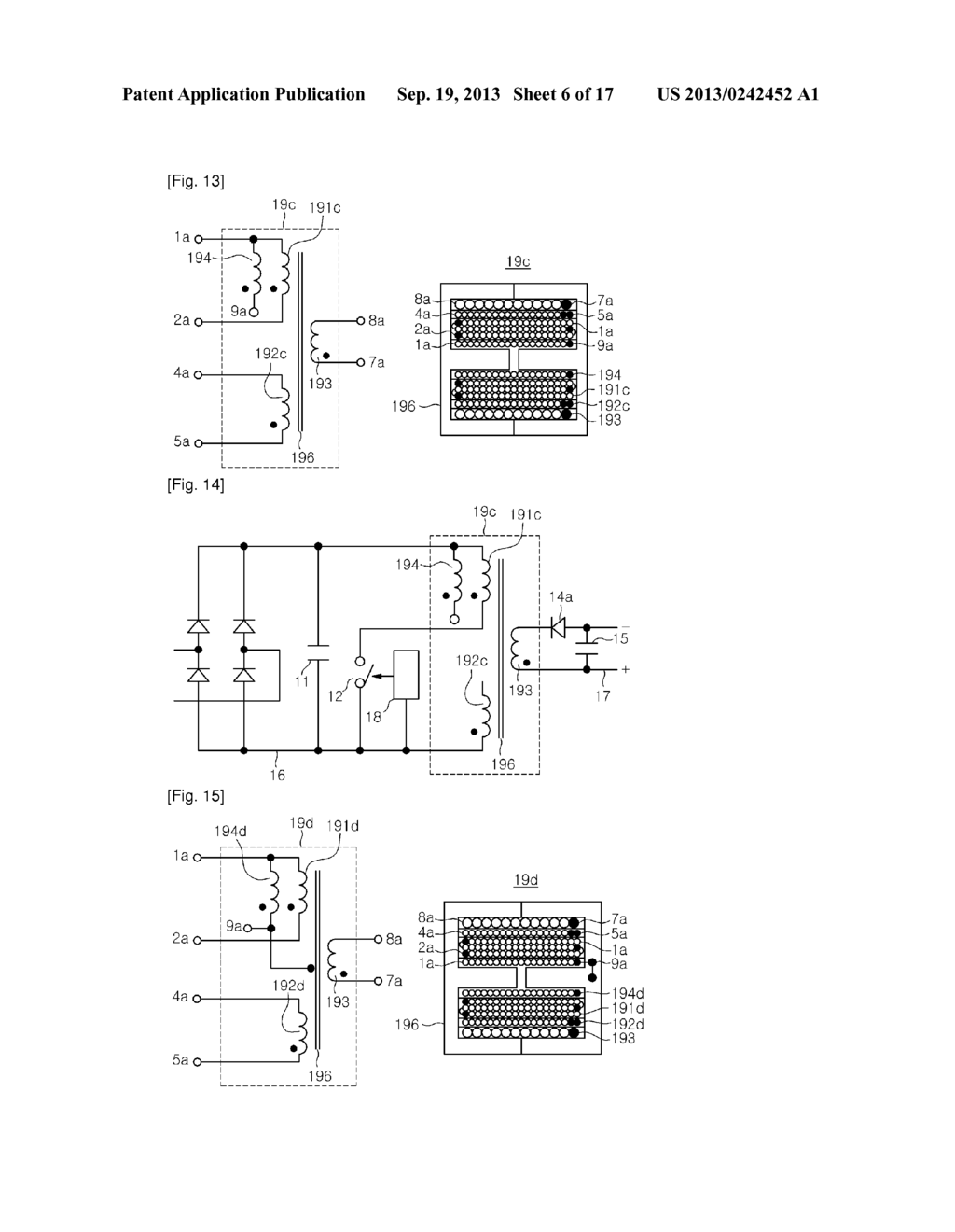 MAGNETIC ENERGY-TRANSMITTING ELEMENT AND POWER SUPPLY FOR CANCELLING OUT     ELECTRICAL NOISE - diagram, schematic, and image 07