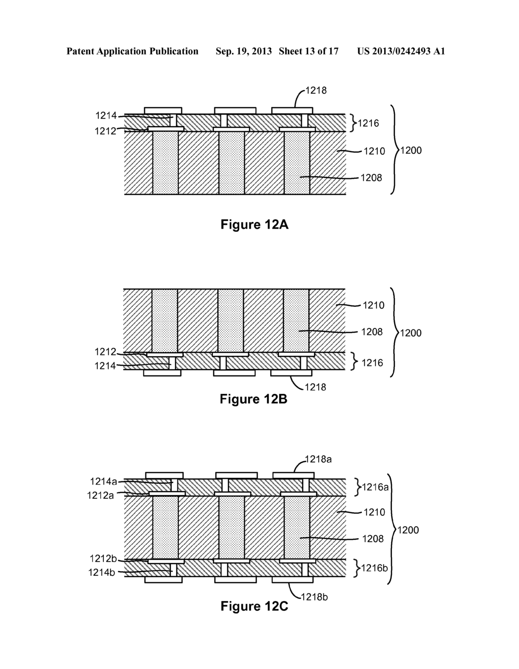 LOW COST INTERPOSER FABRICATED WITH ADDITIVE PROCESSES - diagram, schematic, and image 14