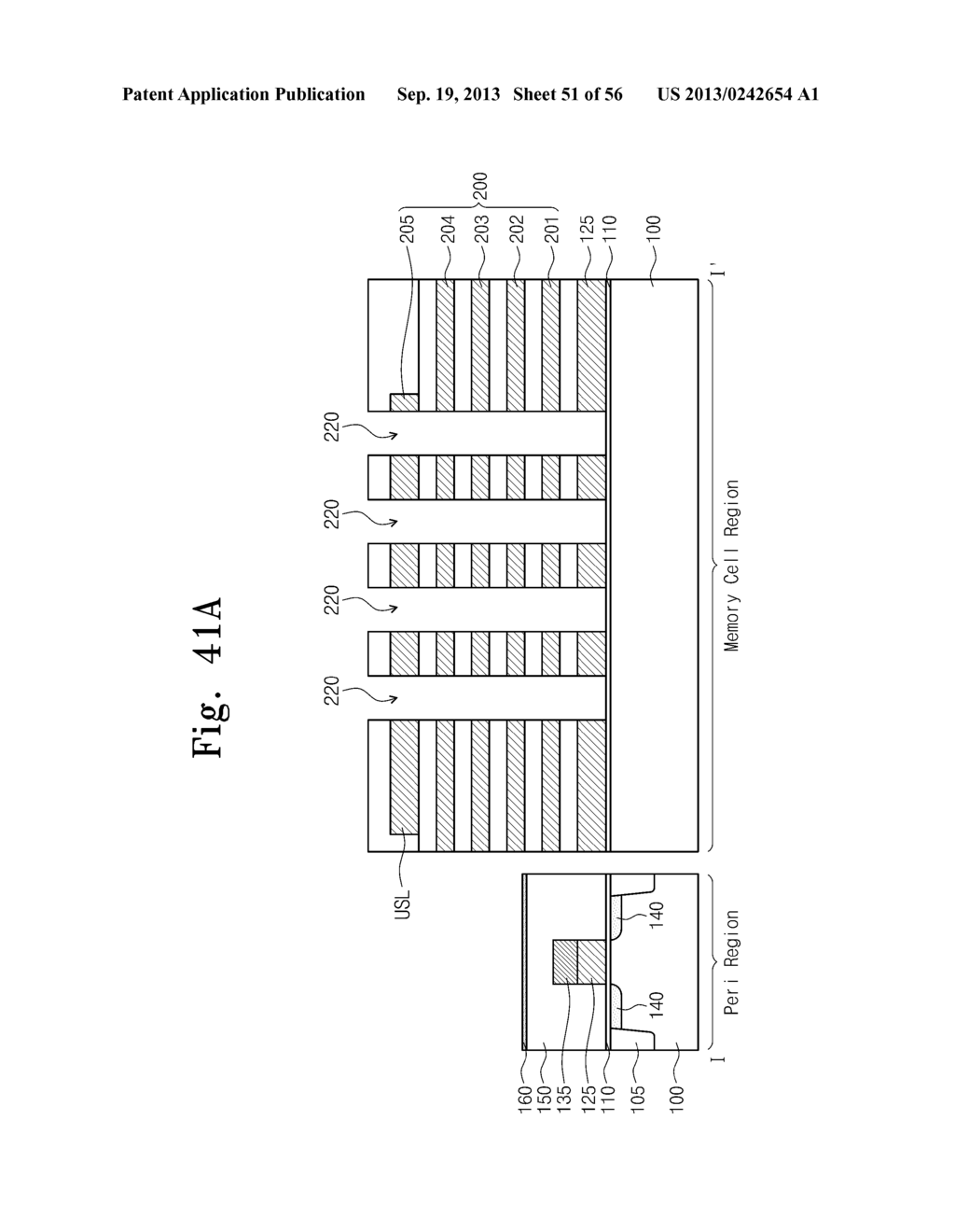 MEMORY DEVICES INCLUDING VERTICAL PILLARS AND METHODS OF MANUFACTURING AND     OPERATING THE SAME - diagram, schematic, and image 52