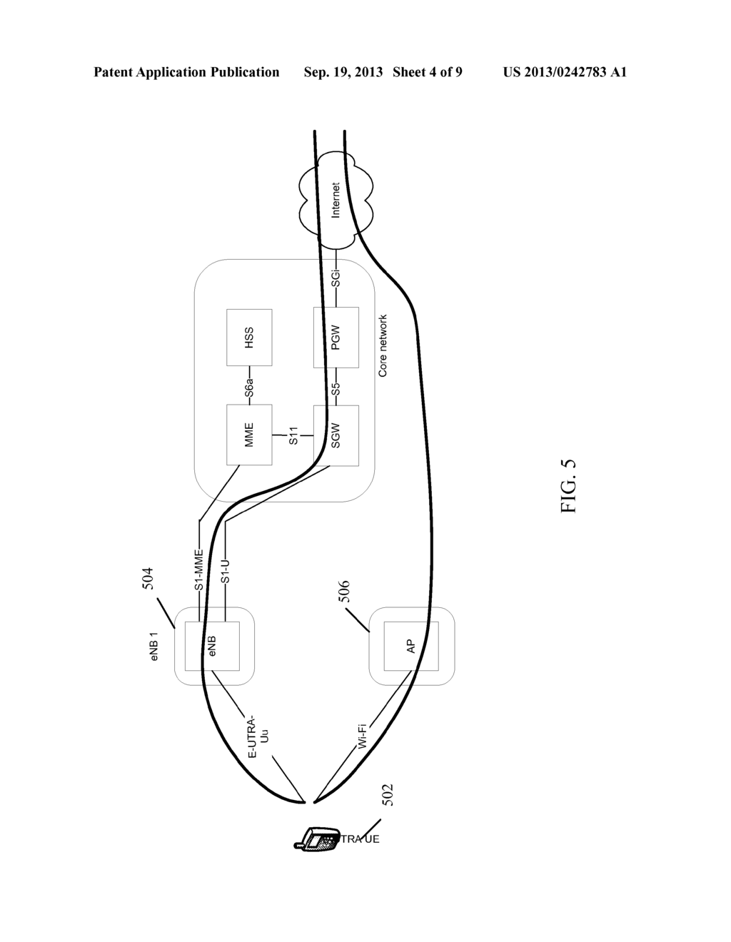 System and Method of Offloading Traffic to a Wireless Local Area Network - diagram, schematic, and image 05