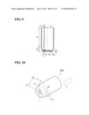 TEMPERATURE SENSING PORTION CAP AND ELECTRONIC THERMOMETER diagram and image