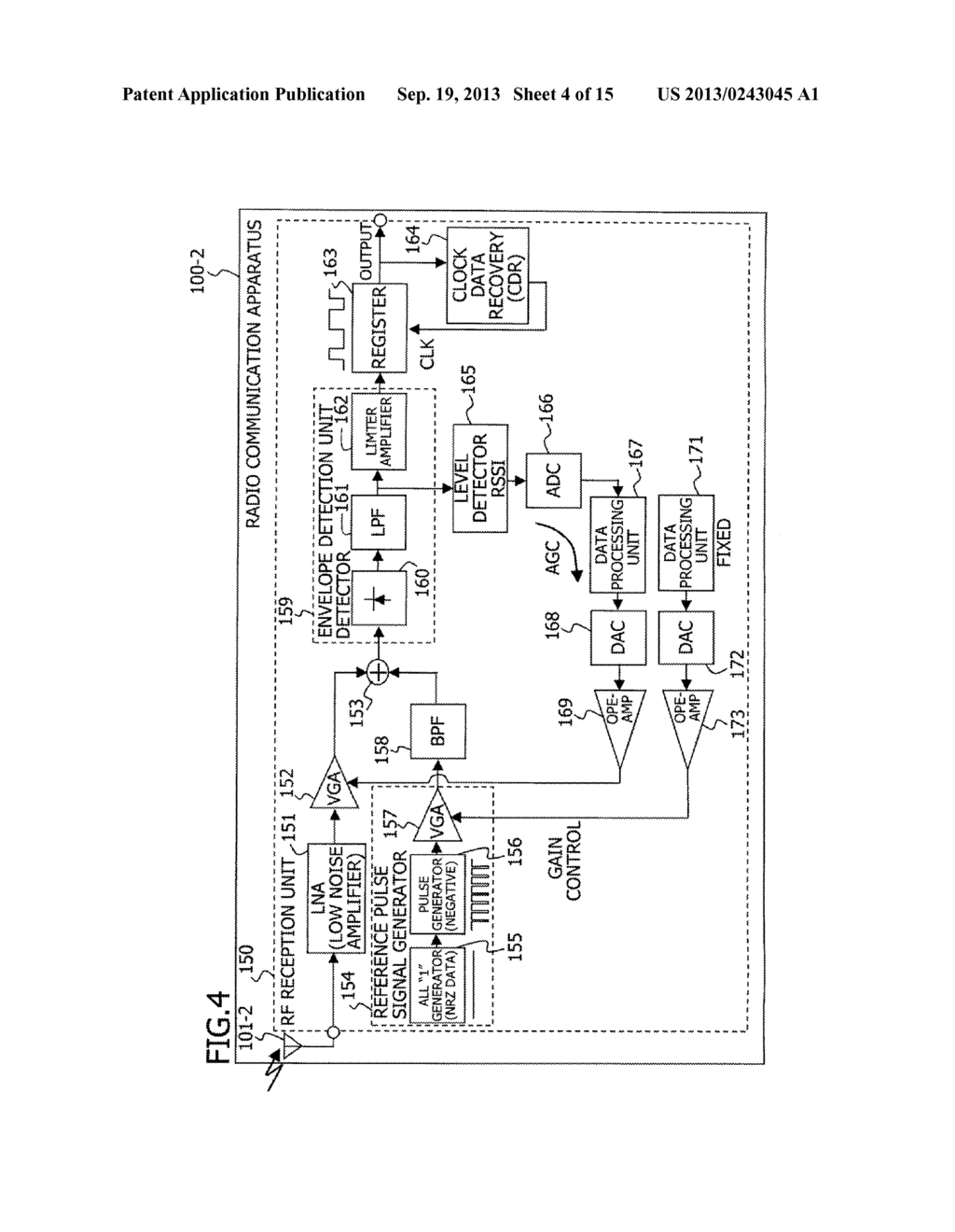 RADIO COMMUNICATION APPARATUS AND PULSE SIGNAL TRANSMISSION METHOD IN     RADIO COMMUNICATION APPARATUS - diagram, schematic, and image 05