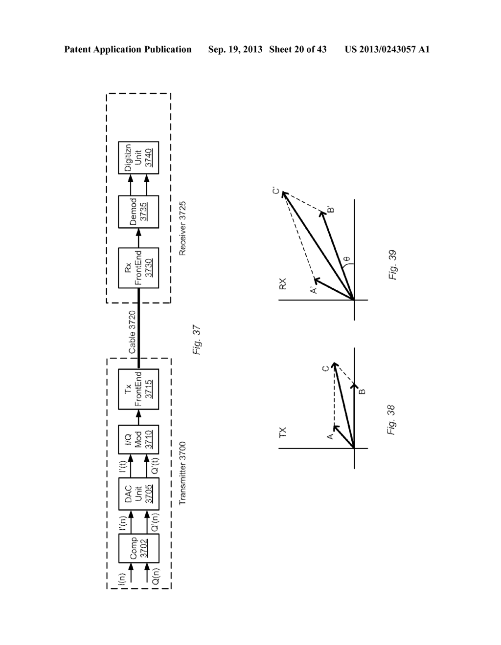 Mechanism for Measuring Transmitter Impairments Using Offset Local     Oscillators - diagram, schematic, and image 21