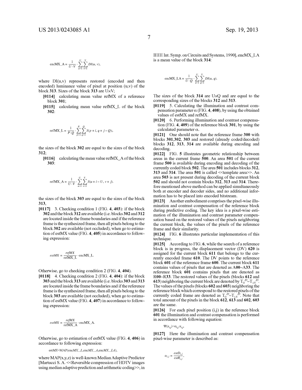 METHOD OF MULTI-VIEW VIDEO CODING AND DECODING BASED ON LOCAL ILLUMINATION     AND CONTRAST COMPENSATION OF REFERENCE FRAMES WITHOUT EXTRA BITRATE     OVERHEAD - diagram, schematic, and image 18