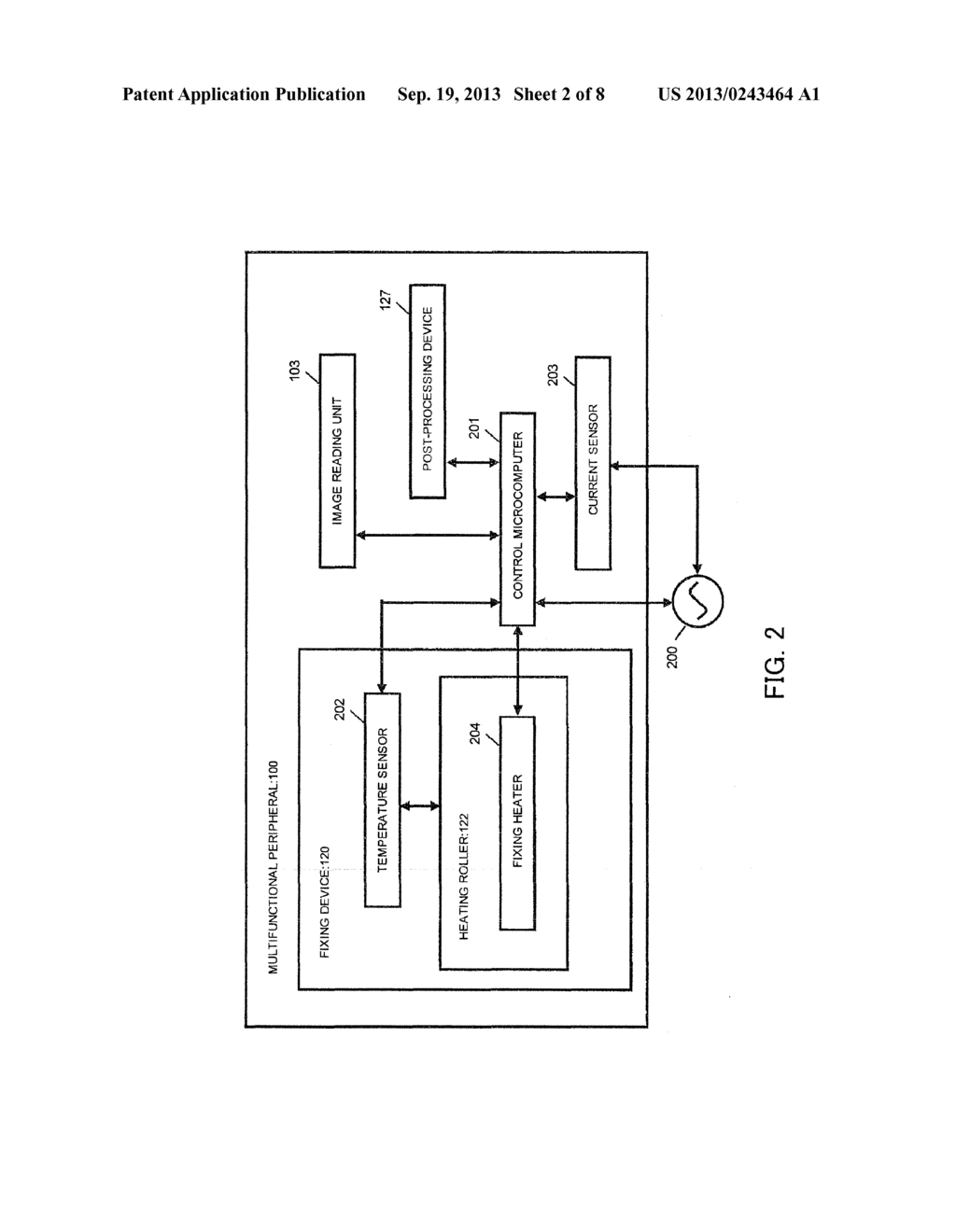 IMAGE FORMING APPARATUS AND CONTROL METHOD FOR FIXING HEATER - diagram, schematic, and image 03