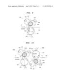 IMAGE DECOLORIZING DEVICE WITH MOVABLE CONTACT PARTS, AND RELATED METHOD diagram and image