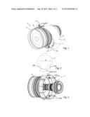 TURBOJET ENGINE NACELLE REINFORCING STRUCTURE diagram and image