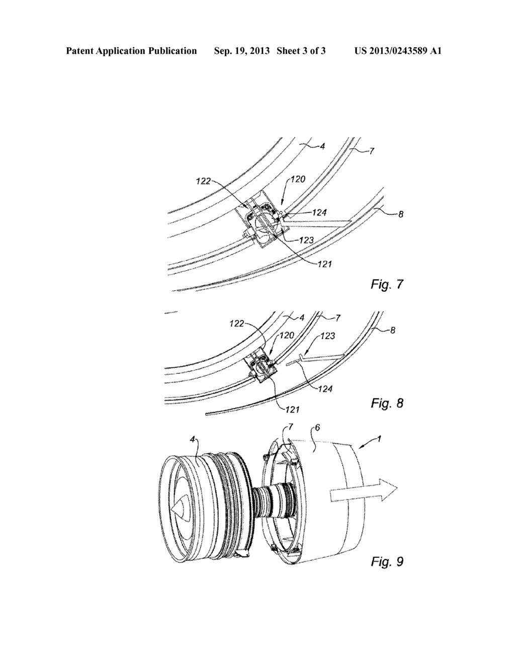 TURBOJET ENGINE NACELLE REINFORCING STRUCTURE - diagram, schematic, and image 04