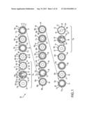 LAYER SEQUENCE REPEATER MODULE FOR A MODULAR DISK CO-EXTRUSION DIE AND     PRODUCTS THEREOF diagram and image