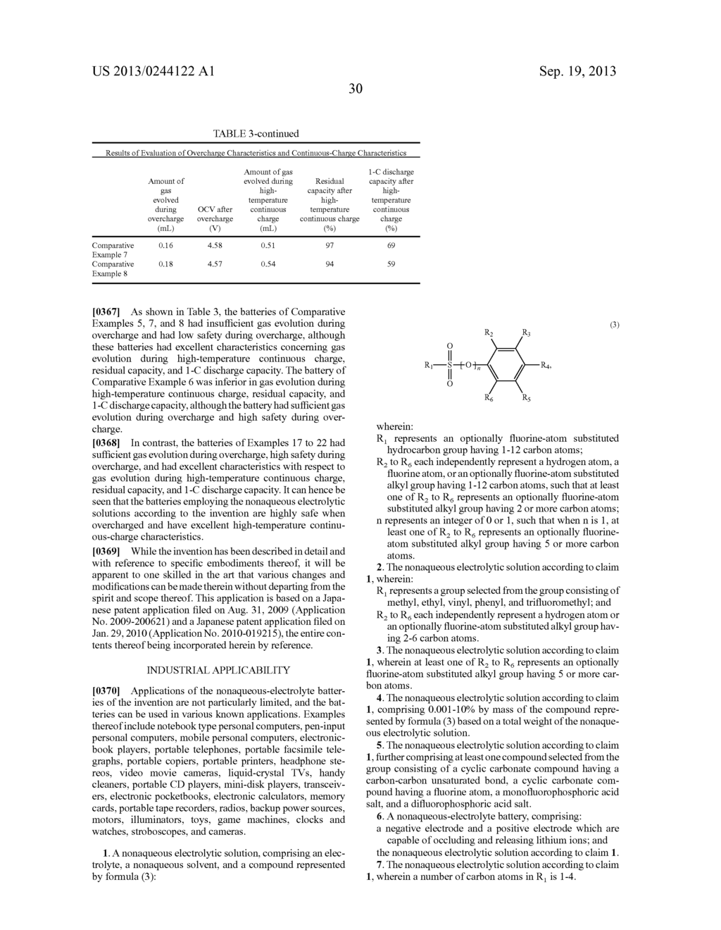 NONAQUEOUS ELECTROLYTIC SOLUTION AND NONAQUEOUS-ELECTROLYTE BATTERY     EMPLOYING THE SAME - diagram, schematic, and image 31