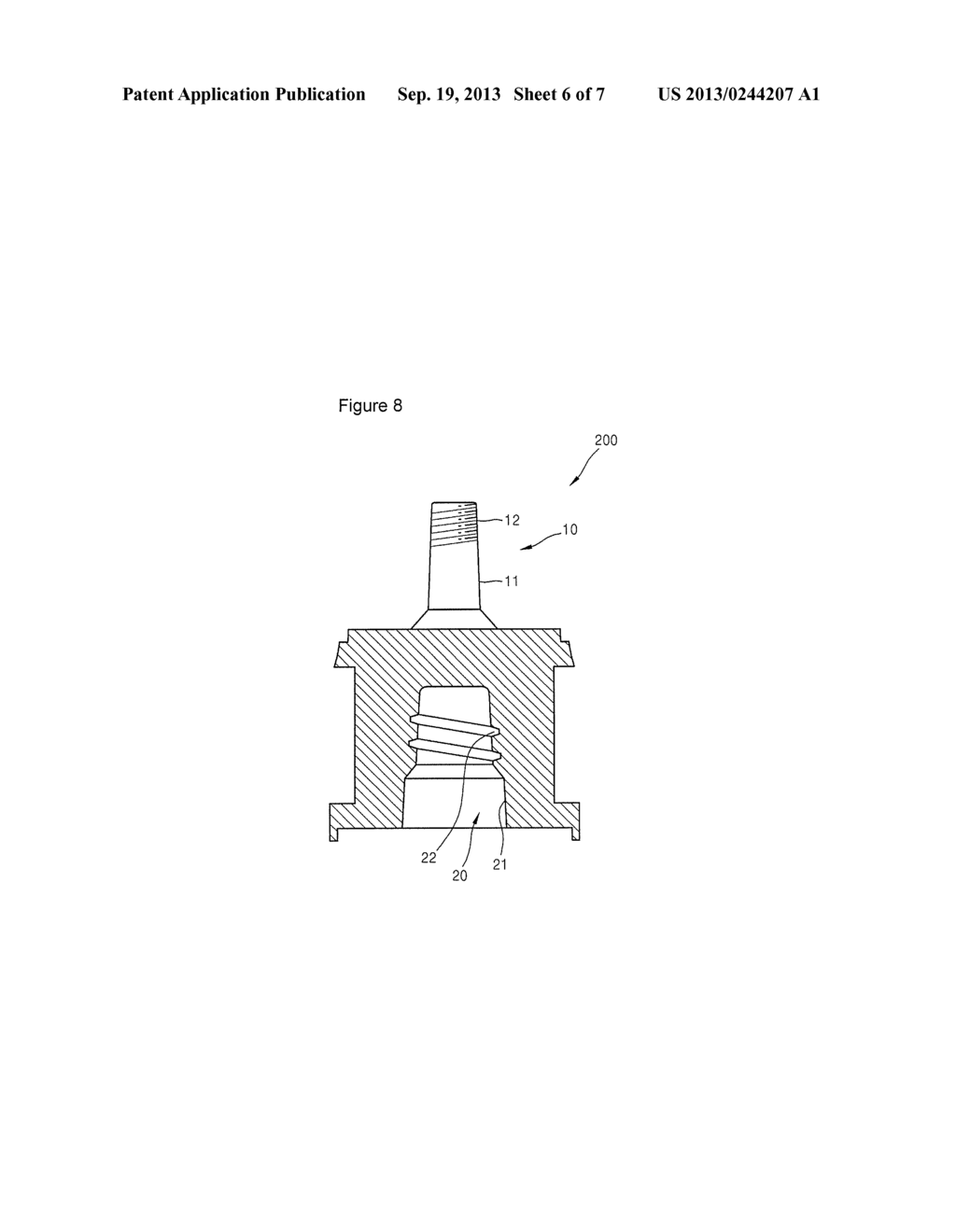 Mold For Dental Copings And Copings Produced By Using The Mold - diagram, schematic, and image 07