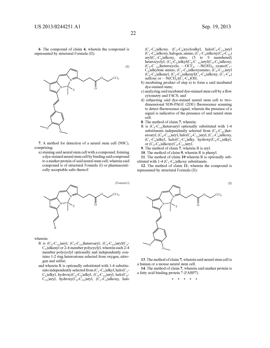 BODIPY Structure Fluorescence Dye for Neural Stem Cell Probe - diagram, schematic, and image 33