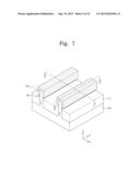 FIELD EFFECT TRANSISTORS HAVING AN EPITAXIAL LAYER ON A FIN AND METHODS OF     FABRICATING THE SAME diagram and image