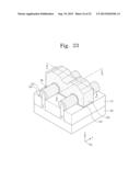 FIELD EFFECT TRANSISTORS HAVING AN EPITAXIAL LAYER ON A FIN AND METHODS OF     FABRICATING THE SAME diagram and image