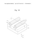 FIELD EFFECT TRANSISTORS HAVING AN EPITAXIAL LAYER ON A FIN AND METHODS OF     FABRICATING THE SAME diagram and image