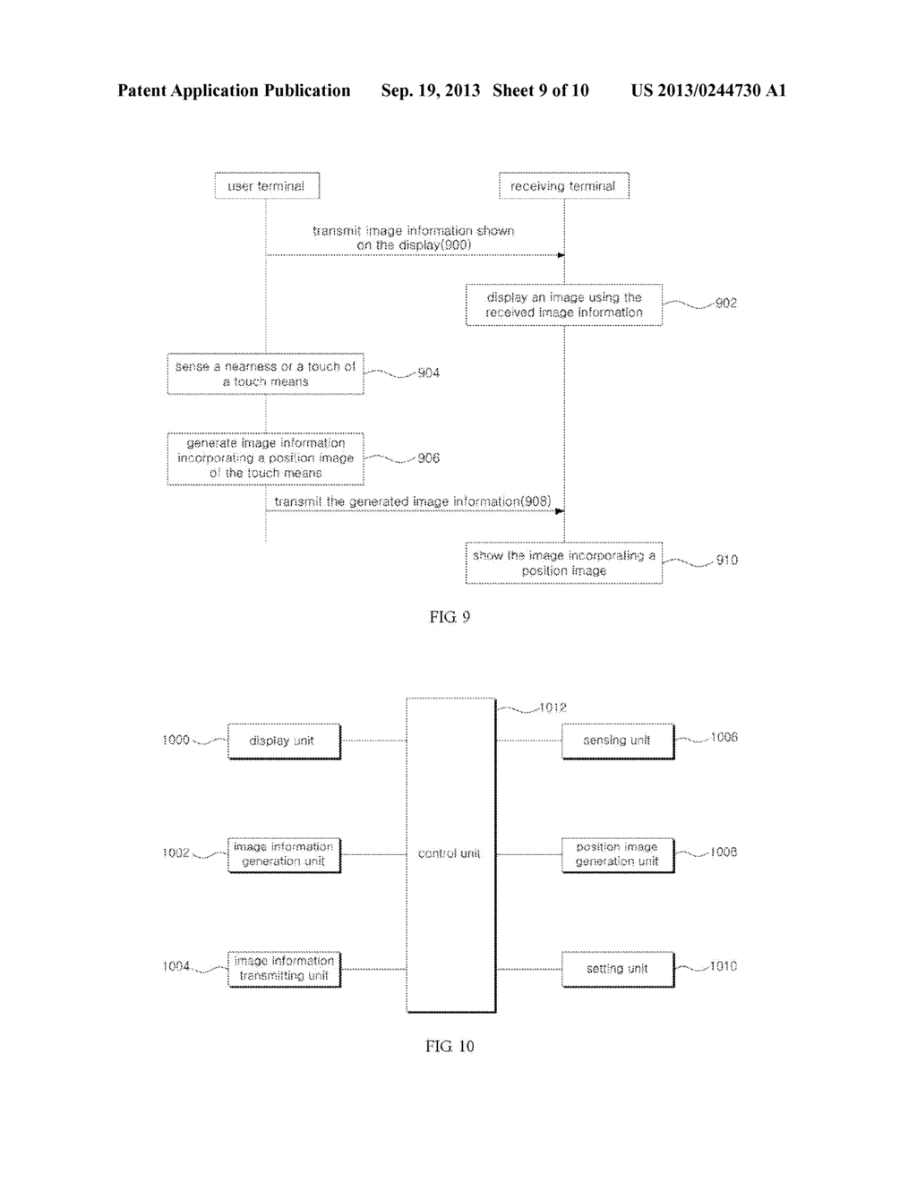 USER TERMINAL CAPABLE OF SHARING IMAGE AND METHOD FOR CONTROLLING THE SAME - diagram, schematic, and image 10