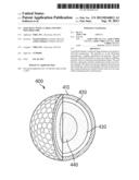 Golf Ball with a Large and Soft Polymer Core diagram and image