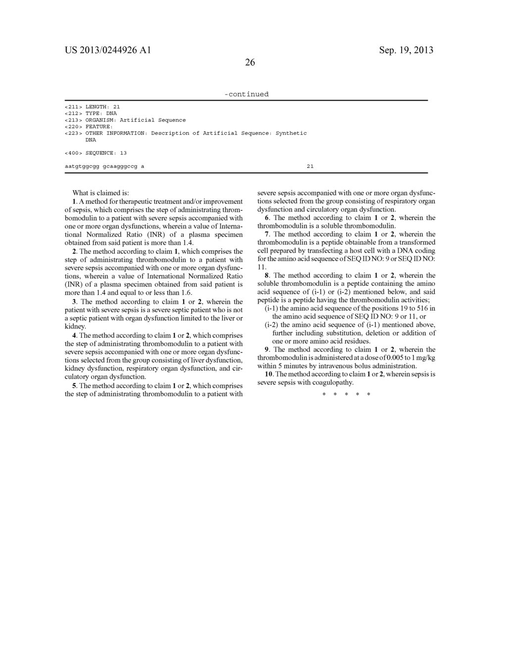 MEDICAMENT FOR THERAPEUTIC TREATMENT AND/OR IMPROVEMENT OF SEPSIS - diagram, schematic, and image 27