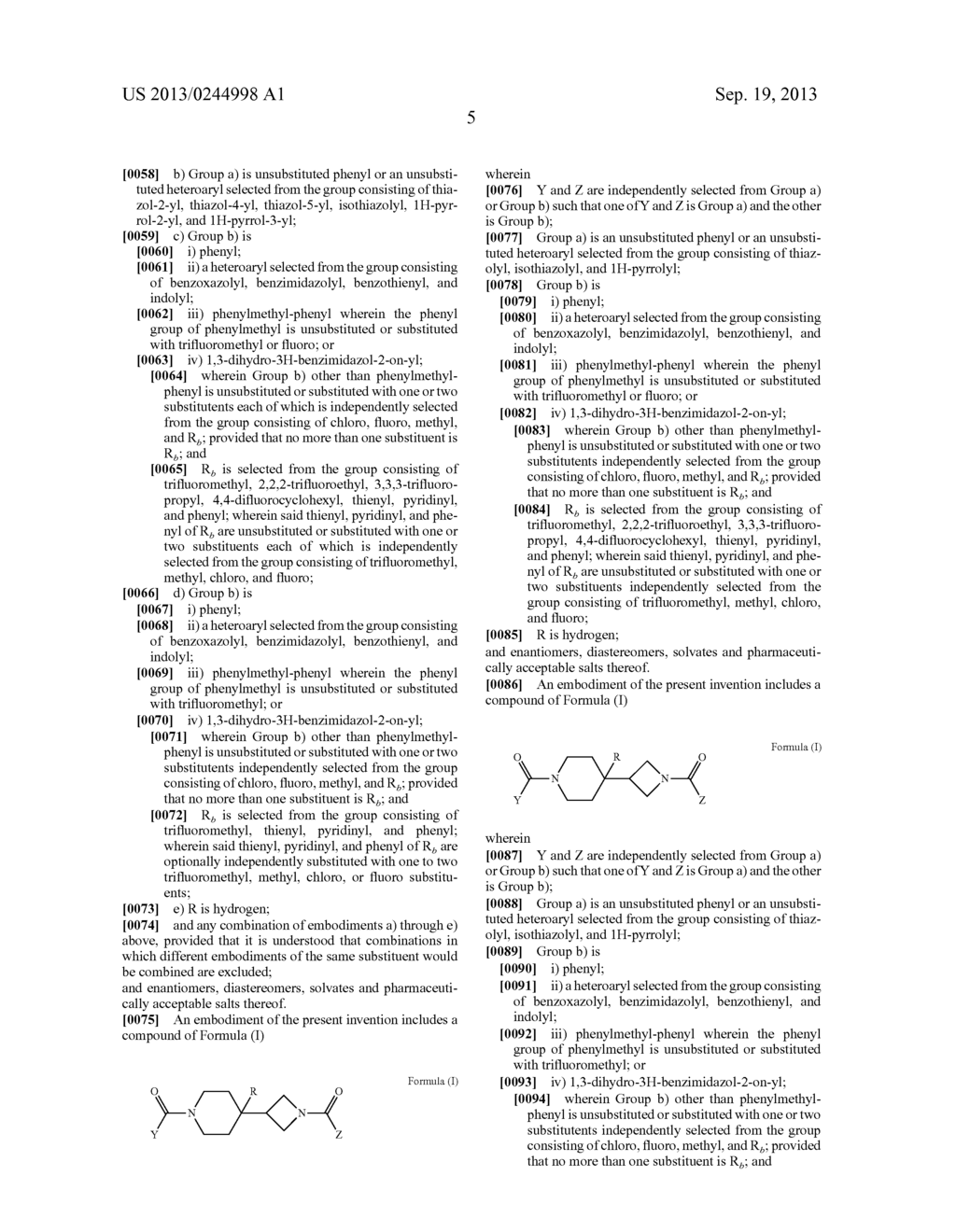 PIPERIDIN-4-YL-AZETIDINE DIAMIDES AS MONOACYLGLCEROL LIPASE INHIBITORS - diagram, schematic, and image 06