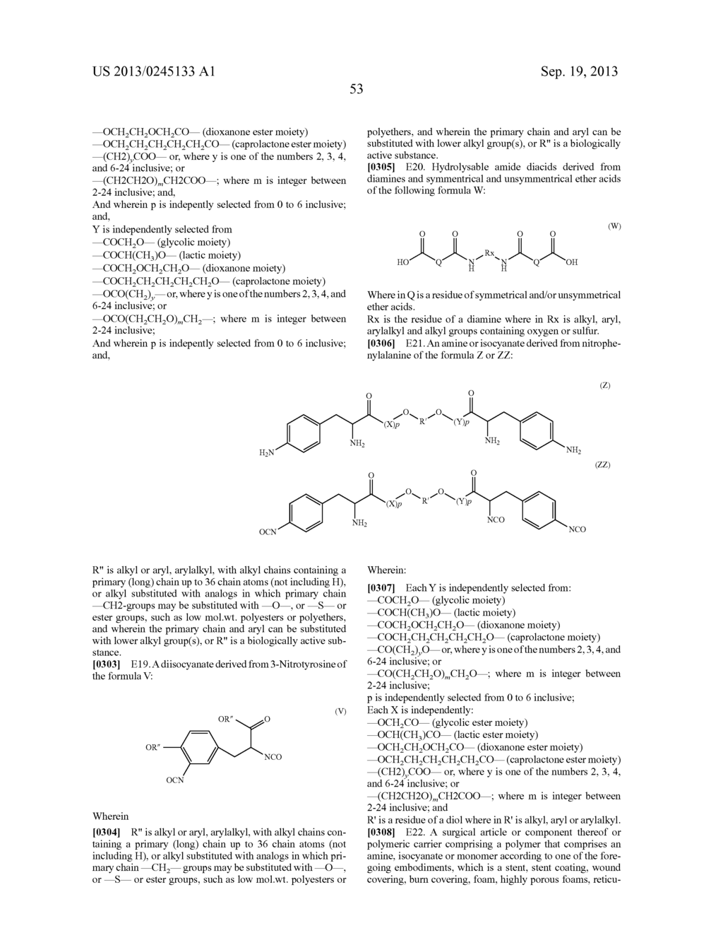 AMINO ACID DERIVATIVES AND ABSORBABLE POLYMERS THEREFROM - diagram, schematic, and image 54