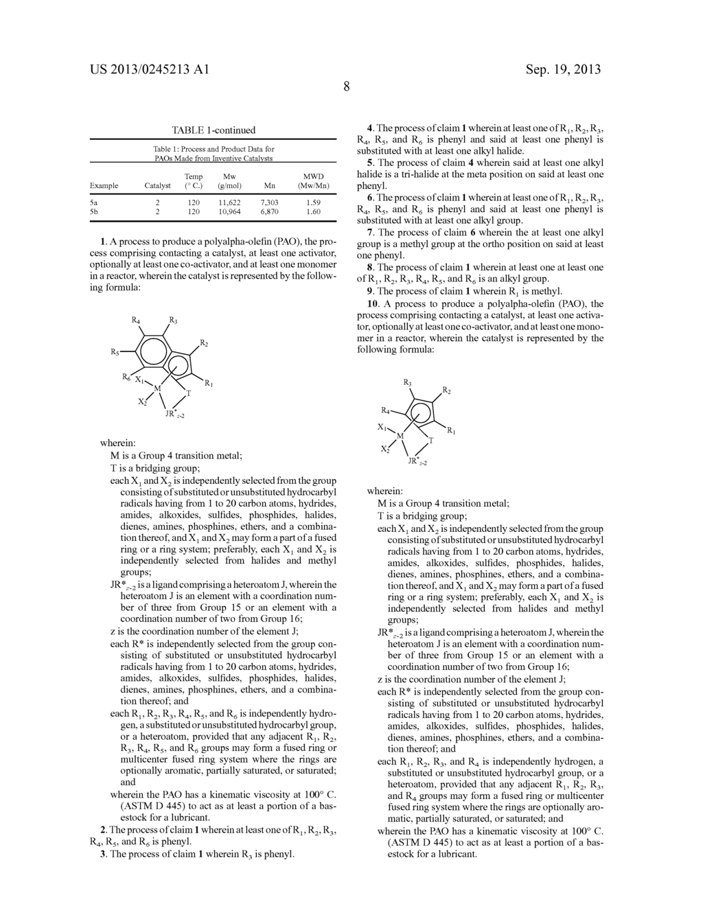 Catalysts For Producing Polyaplha-Olefins - diagram, schematic, and image 09