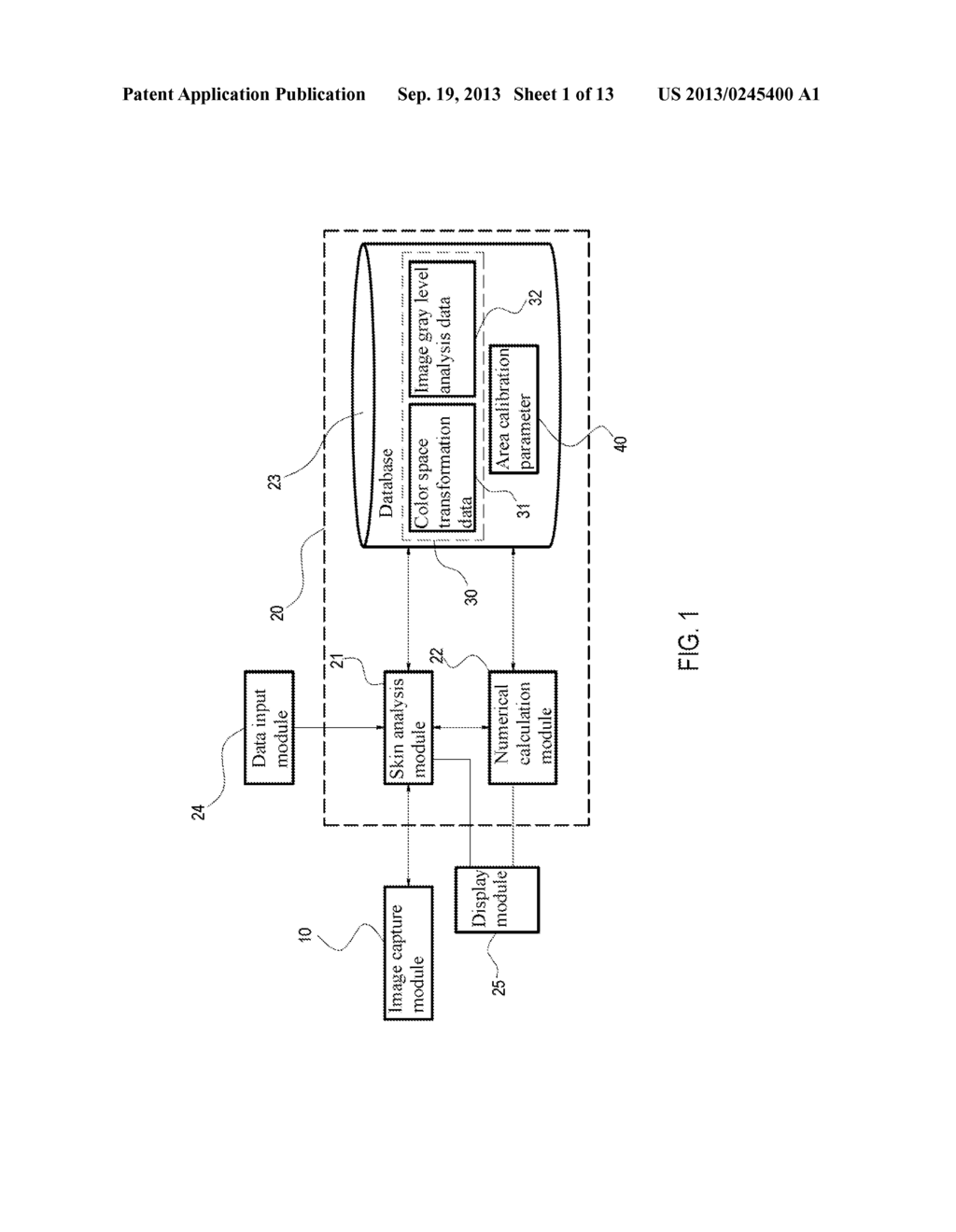 ABNORMAL SKIN AREA CALCULATING SYSTEM AND CALCULATING METHOD THEREOF - diagram, schematic, and image 02