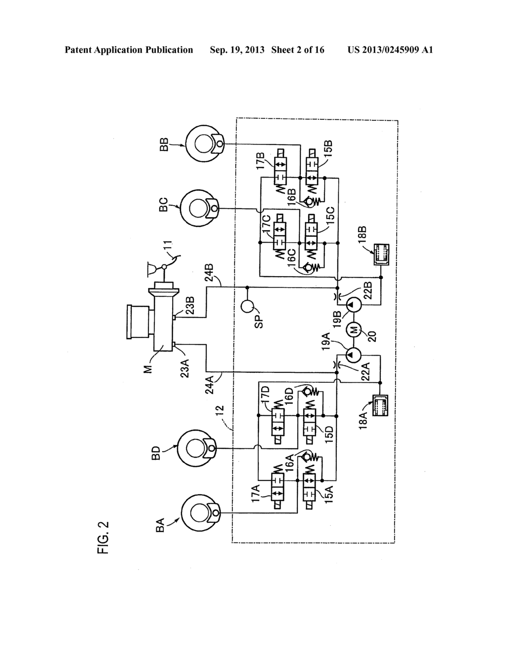 VEHICLE BRAKE HYDRAULIC PRESSURE CONTROL APPARATUS - diagram, schematic, and image 03