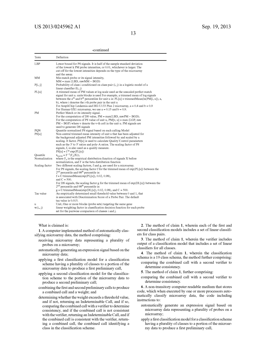 ALGORITHMS FOR CLASSIFICATION OF DISEASE SUBTYPES AND FOR PROGNOSIS WITH     GENE EXPRESSION PROFILING - diagram, schematic, and image 21