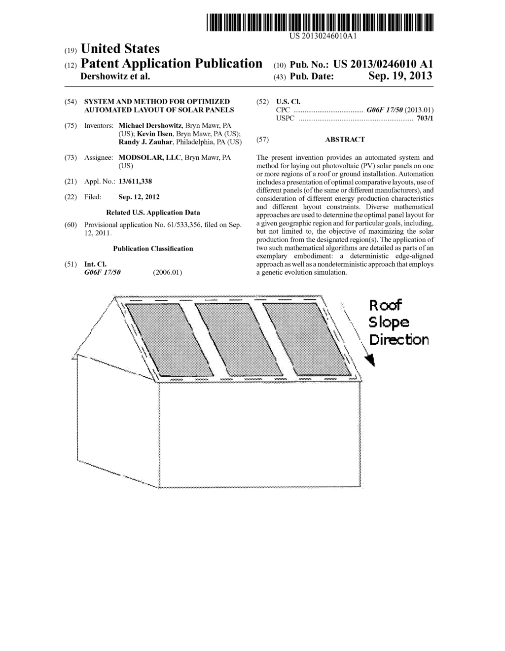 System and Method for Optimized Automated Layout of Solar Panels - diagram, schematic, and image 01