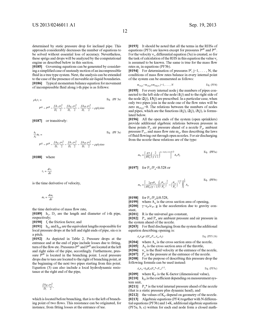 SYSTEM AND METHOD FOR EVALUATION OF FLUID FLOW IN A PIPING SYSTEM - diagram, schematic, and image 20