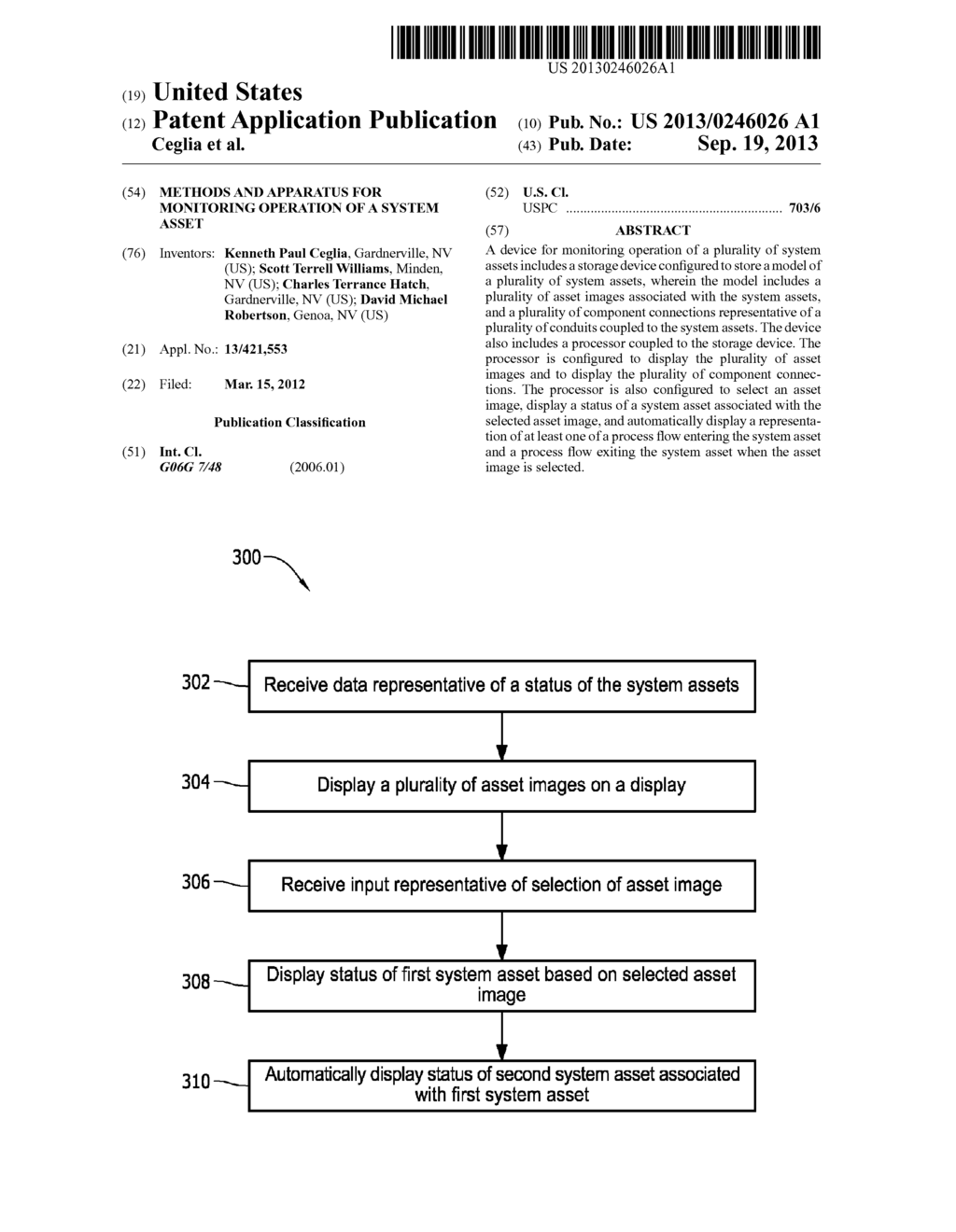 METHODS AND APPARATUS FOR MONITORING OPERATION OF A SYSTEM ASSET - diagram, schematic, and image 01