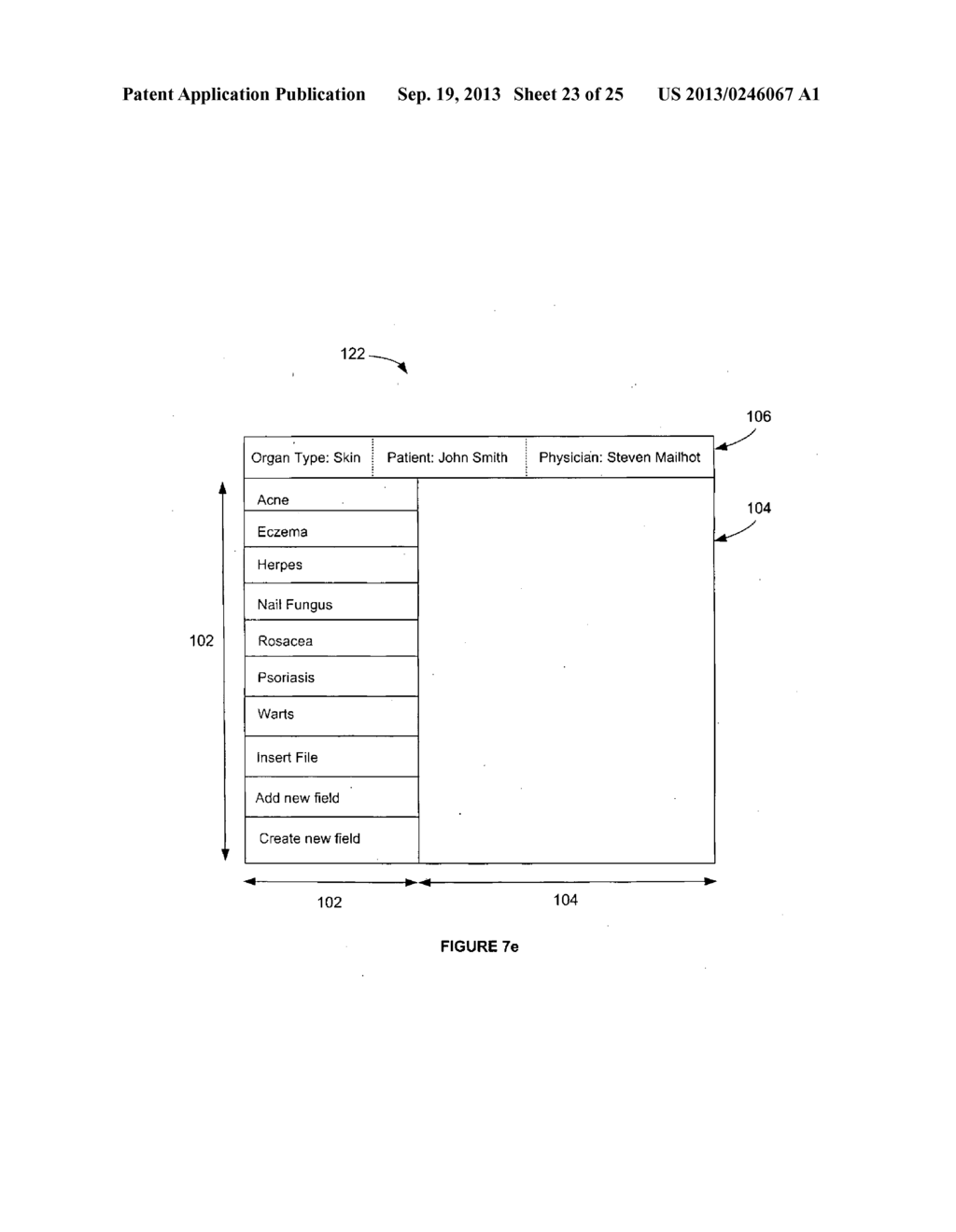 USER INTERFACE FOR PRODUCING AUTOMATED MEDICAL REPORTS AND A METHOD FOR     UPDATING FIELDS OF SUCH INTERFACE ON THE FLY - diagram, schematic, and image 24