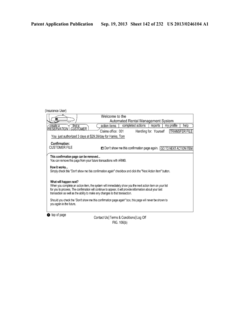 Extended Web Enabled Multi-Featured Business To Business Computer System     For Rental Vehicle Services - diagram, schematic, and image 143