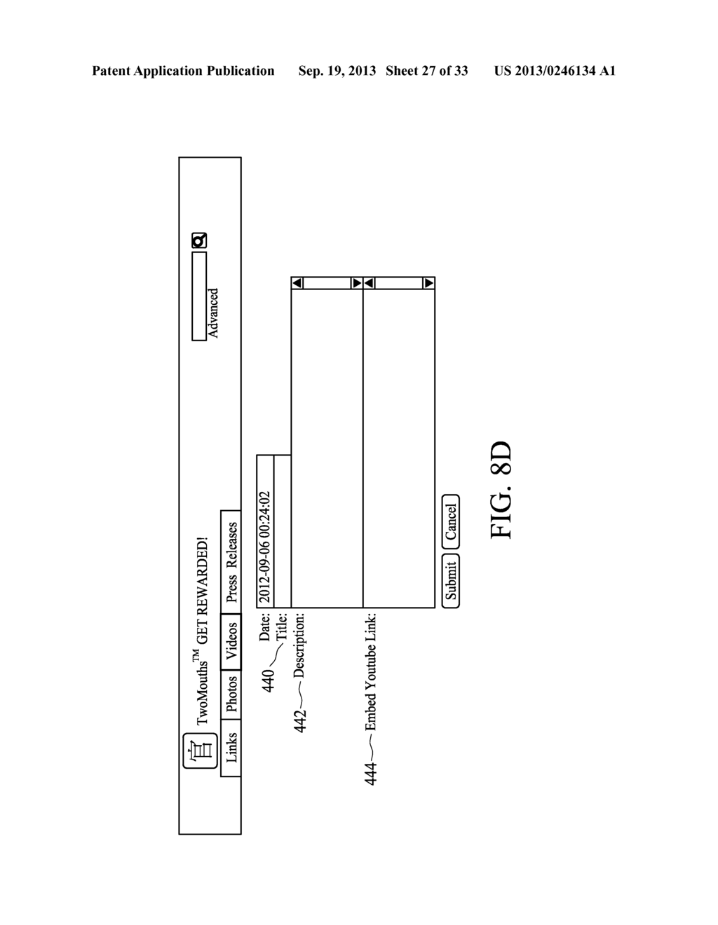 METHOD AND SYSTEM FOR INTEGRATION AMONG CONTENT PUBLICATION, ADVERTISEMENT     SERVICES AND REWARDS COLLECTION - diagram, schematic, and image 28