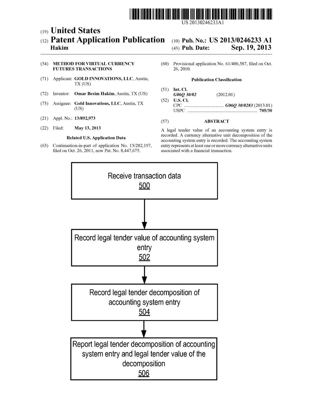 Method for Virtual Currency Futures Transactions - diagram, schematic, and image 01