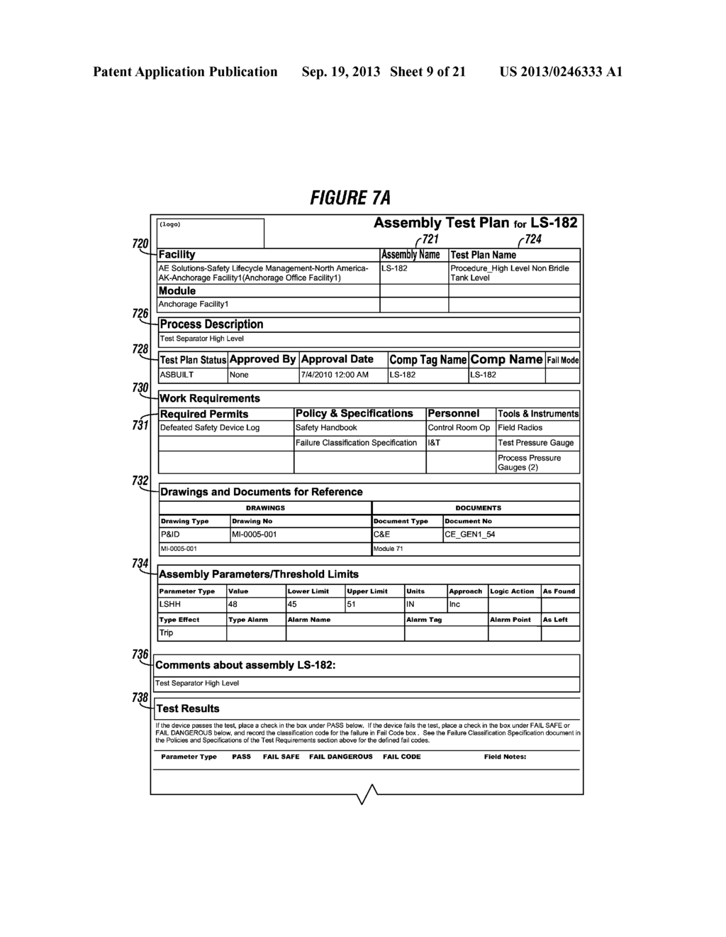 SYSTEM TO CREATE AND USE TEST PLANS USABLE IN VALIDATING A REAL WORLD     MODEL IN SOFTWARE OF A SAFETY INSTRUMENTED SYSTEM ARCHITECTURE FOR SAFETY     INSTRUMENTED SYSTEMS IN A FACILITY - diagram, schematic, and image 10