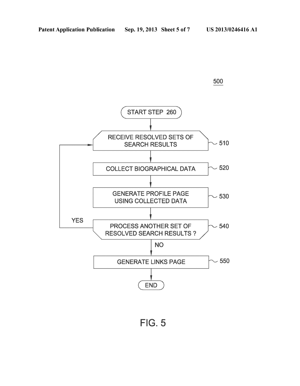 GROUPING SEARCH RESULTS INTO A PROFILE PAGE - diagram, schematic, and image 06