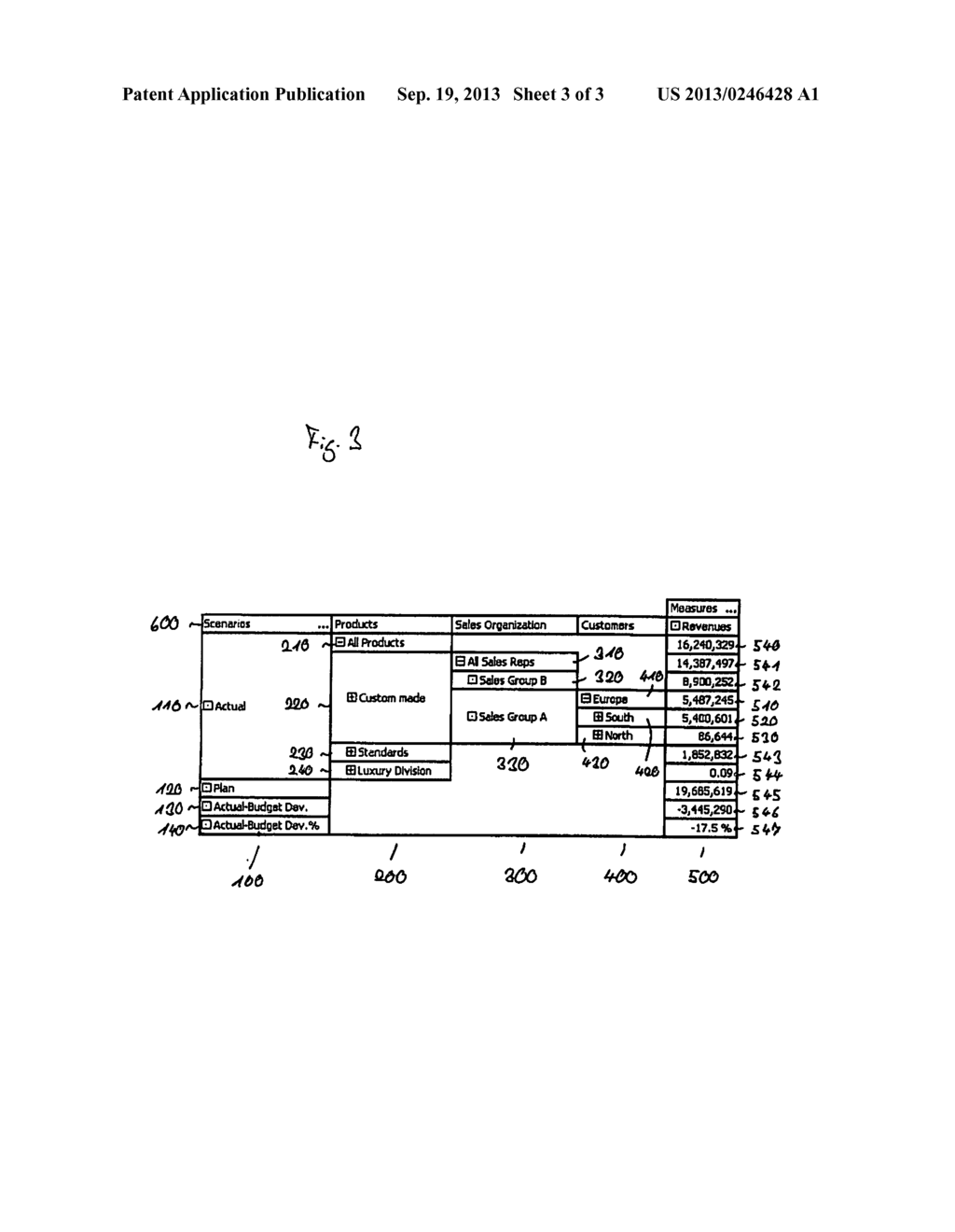 SYSTEM FOR GENERATING A TABLE - diagram, schematic, and image 04